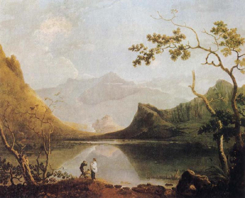 Richard  Wilson View of Snowdon oil painting picture